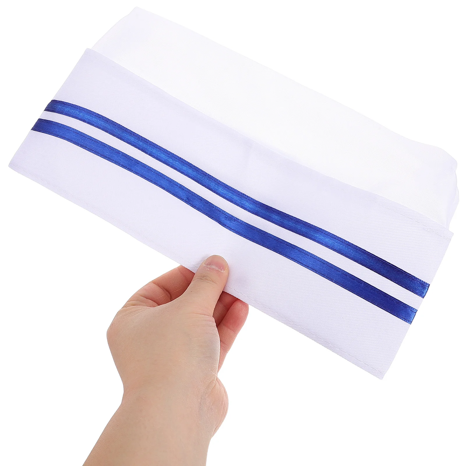 

Unisex Chef Hat with Blue Edge Durable Cooking Cap for Bakery Restaurant Food Service Small Chef Hat Cooking Supplies