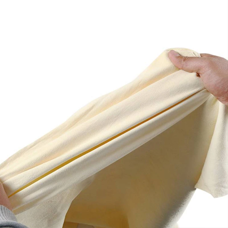 Super Absorbent Quick Drying Cloth Natural Chamois Cleans Genuine Leather Cloth Auto Motorcycle Home Wash Care Quick Dry Towel image 6