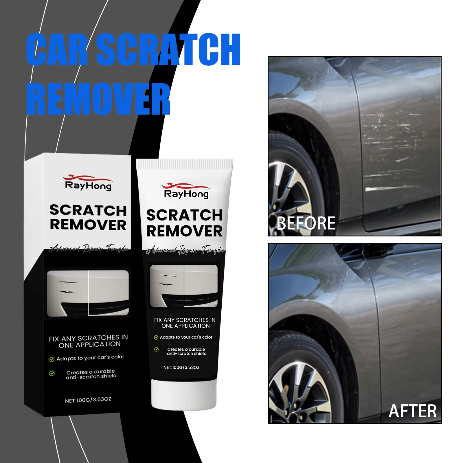 Car Scratch Remover Paint Care Tools Car Paint Scratch Polish Repair Agent Quickly Repairs Small Scratches On The Paint Surface