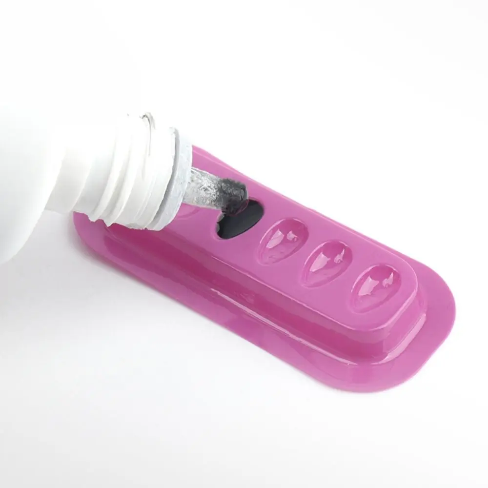 100PCS Suporte Adesivo Colorido para Cola de Cílios em Forma de Faixa PVC, Almofadas de Adesivo para Cílios, Gasket Plástico em Forma de Flor