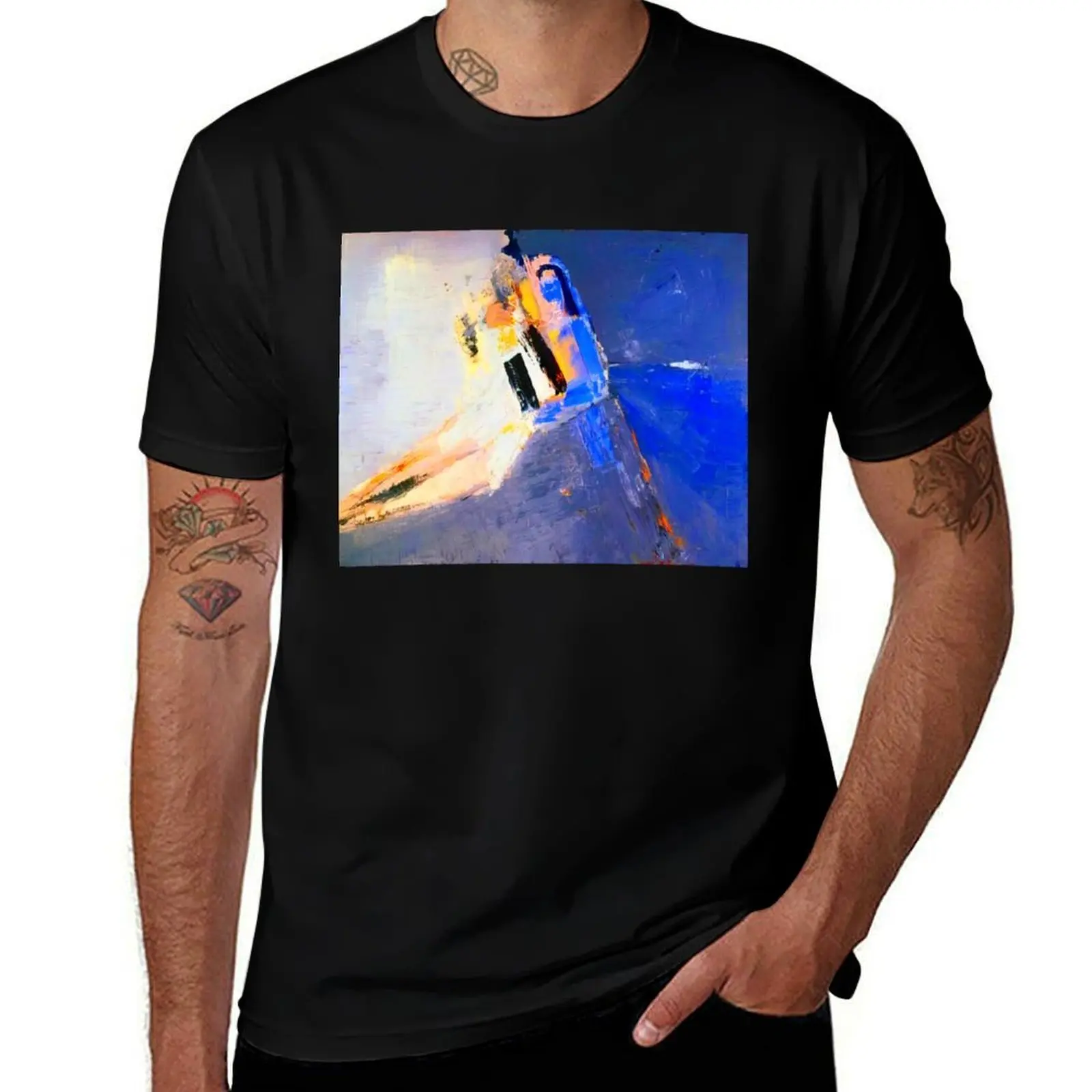 

Nicolas de Stal Art T-Shirt oversize t-shirts man cotton graphic tees clothes blanks mens graphic t-shirts pack