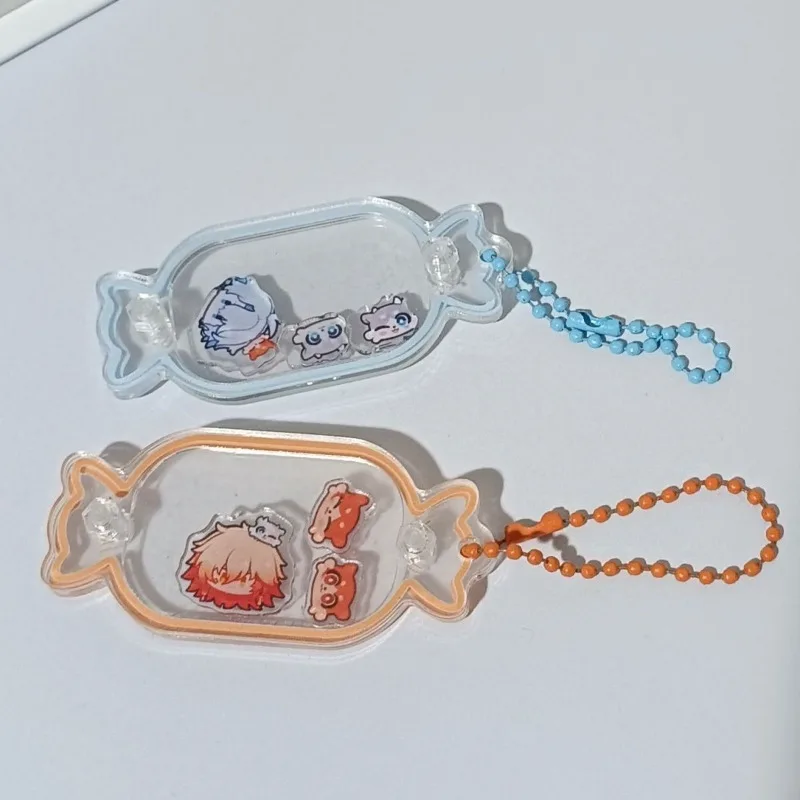 Honkai:Star Rail Mydei Phainon Bonbonförmiger Schüttelspielzeug-Acryl-Schlüsselanhänger für Zubehör, Taschenanhänger, Schlüsselanhänger, Ring, Schmuck, Geschenk