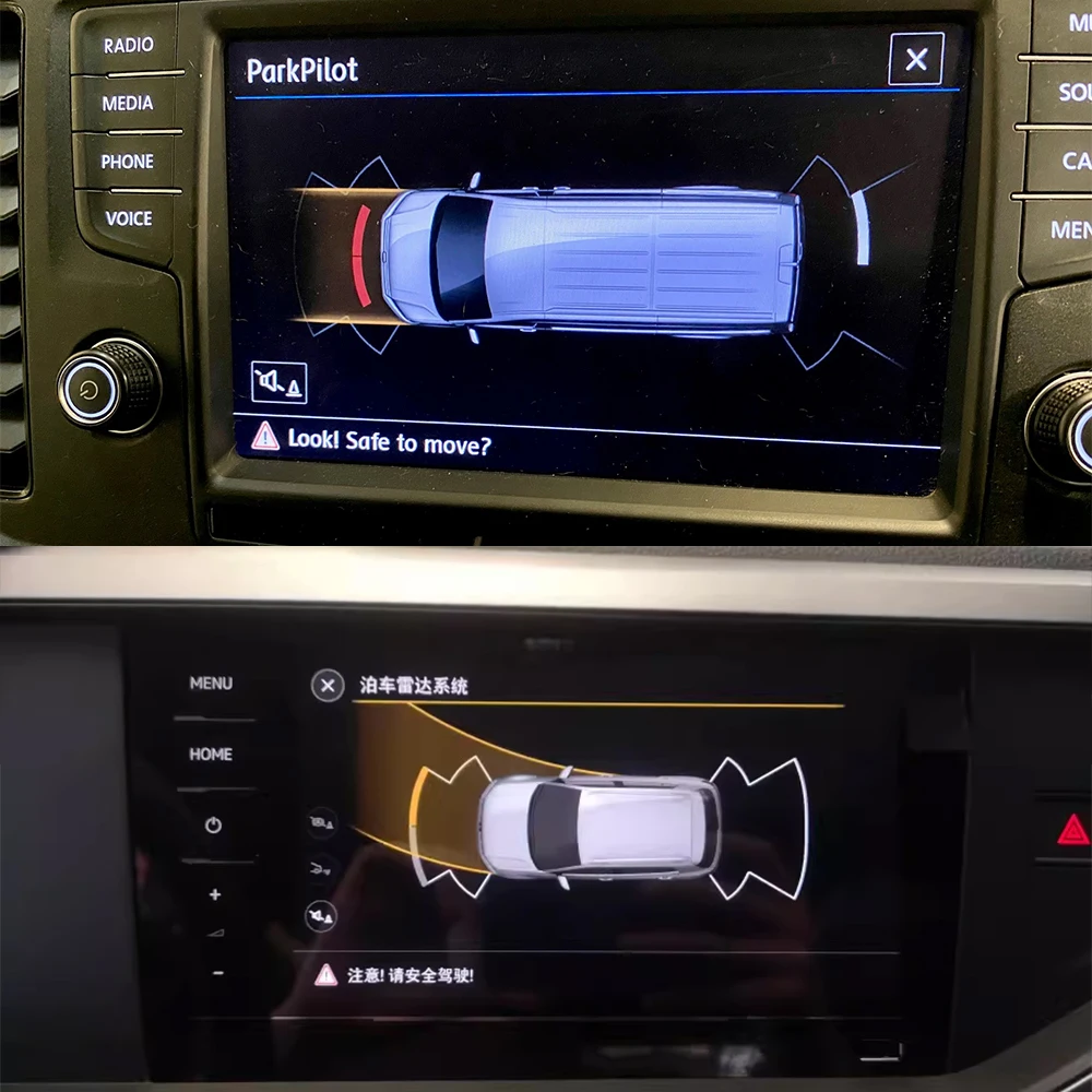 ل Volkswagen VW Nivus Taigo T-Cross Tacqua Virtus Lavida XR Taigun T Cross Radar سهل التركيب OEM مناسب نظام استشعار وقوف السيارات #3