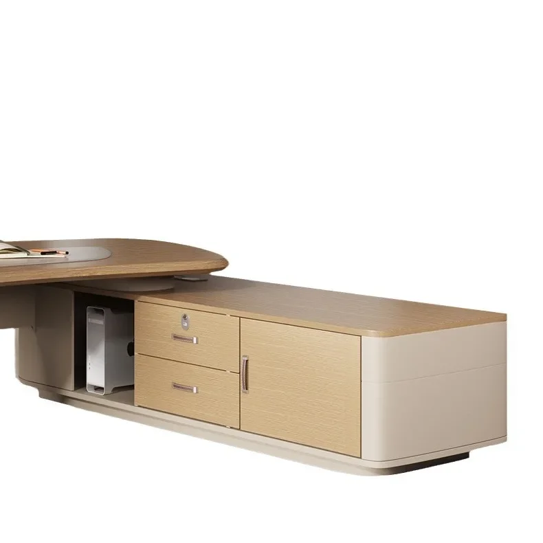 Simple Modern Light Luxury Desk President Creative Manager Table and Chair Combination