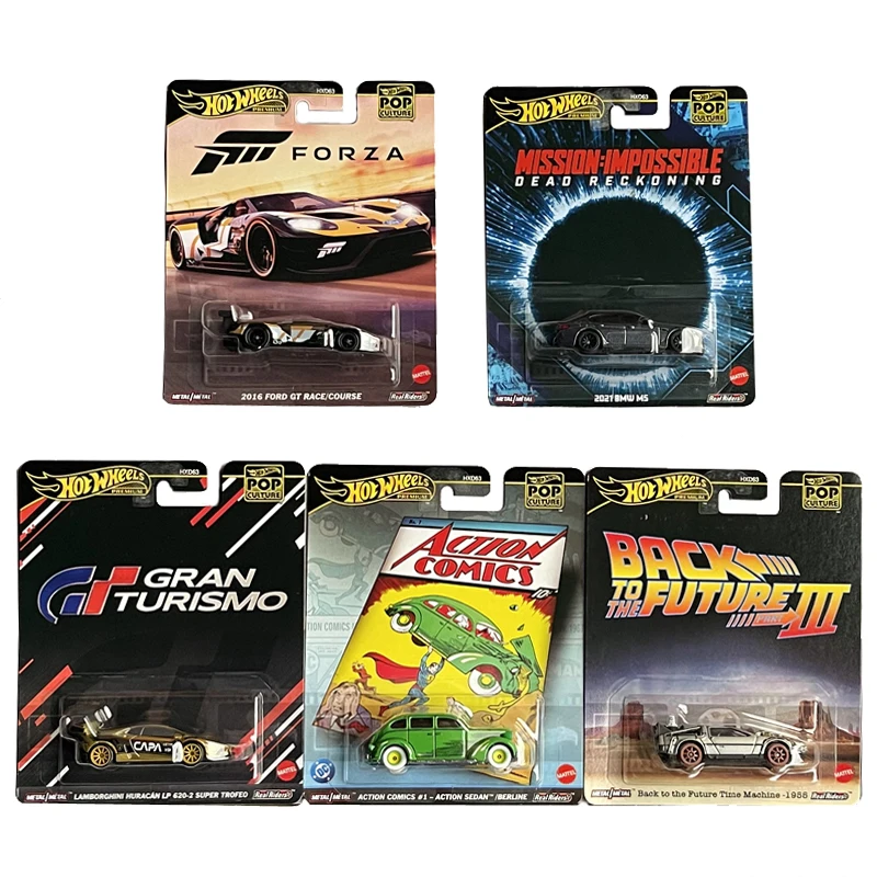 Autentyczny model samochodu Hot Wheels HXD63 z odlewu stopu, kultowa seria, nadchodzi czas na eksplozję popularności: BMW M5, Lamborghini, samochód z gumowymi oponami na żelaznej podwoziu, model ze stopu.