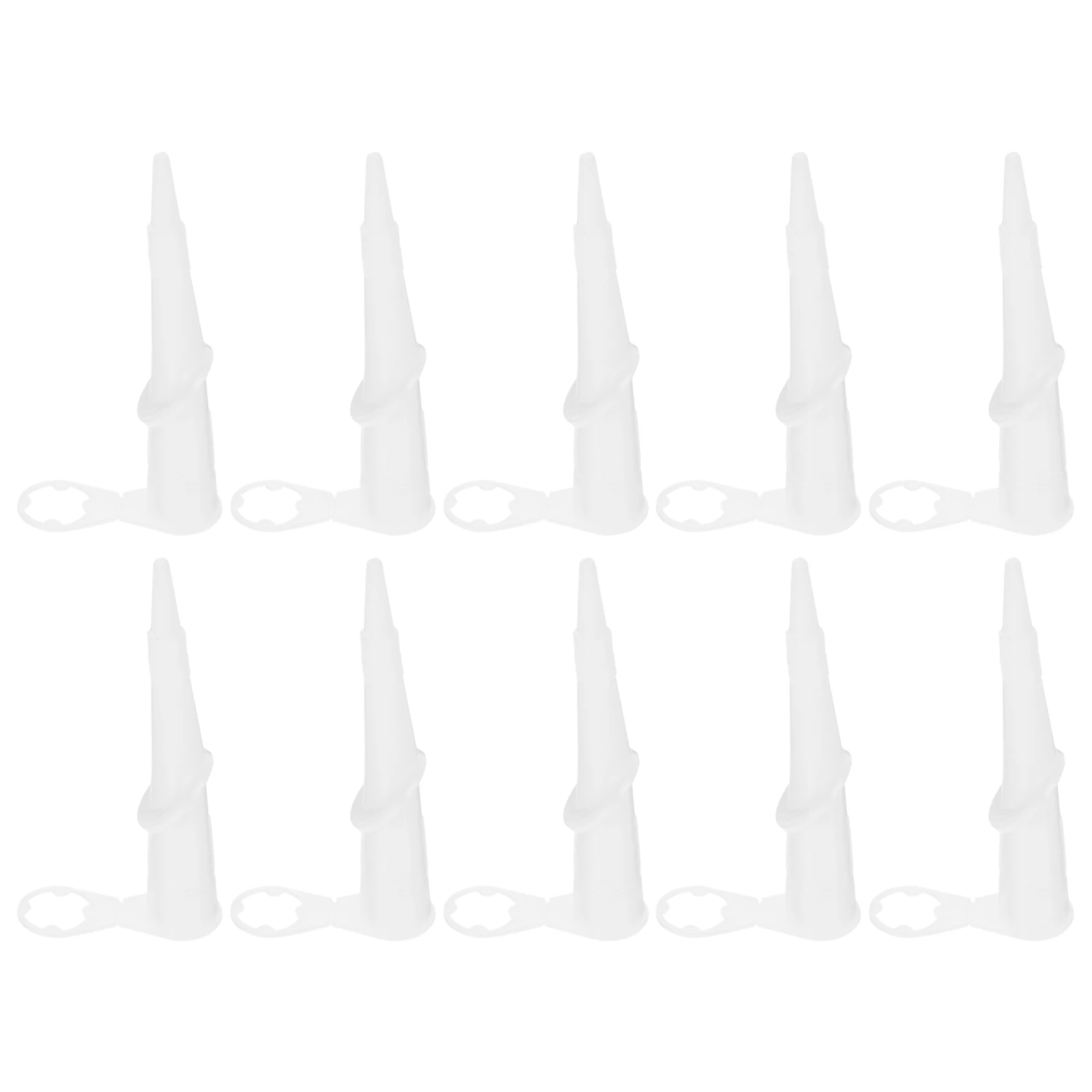 

10 Pcs Tips Caulk Sealant Nozzle 360 Degree Grout Tool Silicone Glass Glue Caulking Device Accessories Coating Sewing Device