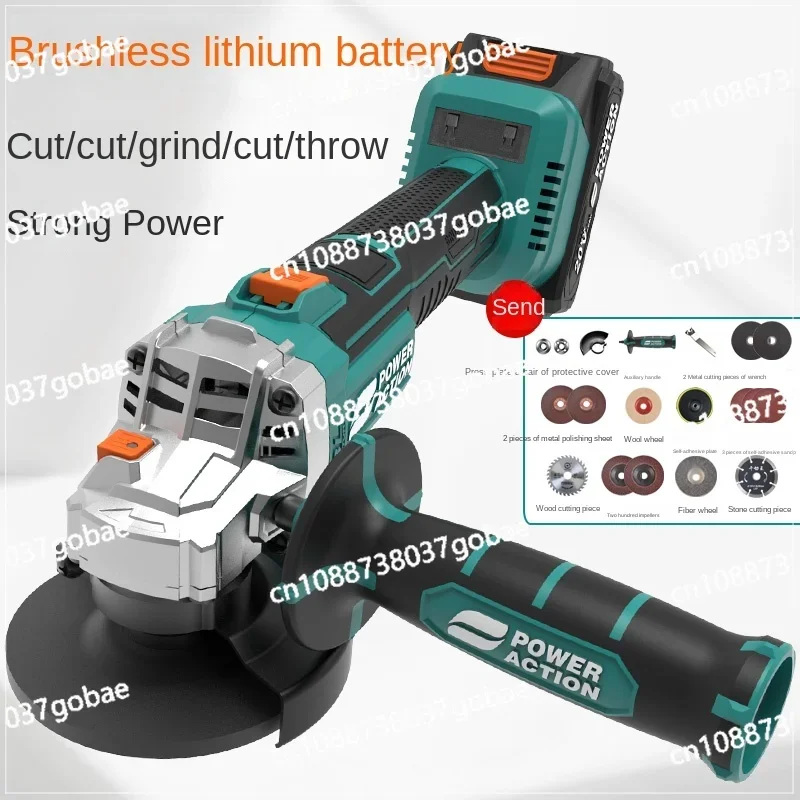 Brushless Charging Angle Grinder Lithium Battery Polishing Cutting Machine Grinding Machine