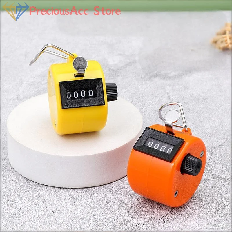 4 Digit Tally Counter Handheld Mechanical Clicker Manual Number Counter For Inventory Sports Score Classroom Counting Tool