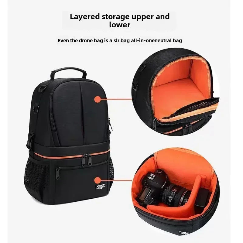 Camera Backpack Outdoor Travel Camera Bag Large Capacity Waterproof Backpack for Canon Nikon SONY and Lens Tripod Accessories