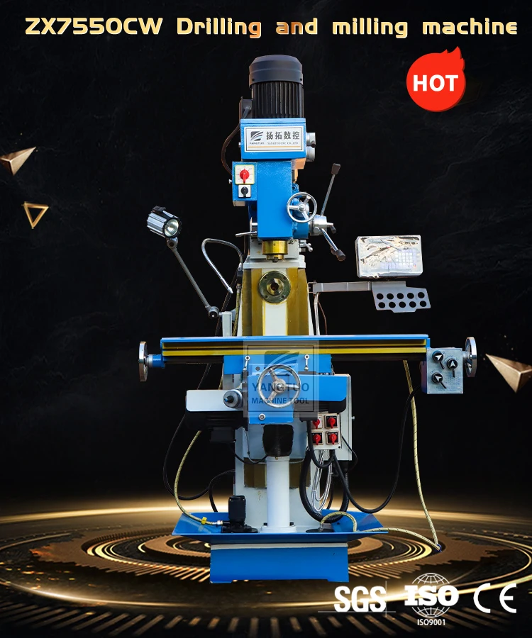 Fresadora horizontal y vertical Fresadora perforadora ZX7550CW Fresadora horizontal vertical