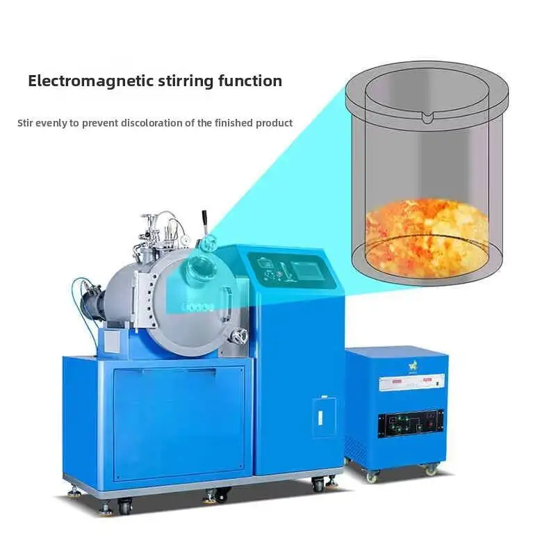 

Vacuum Density Low Oxidation Electromagnetic Stirring Secondary Charge Machine High Frequency Induction Melting Furnace