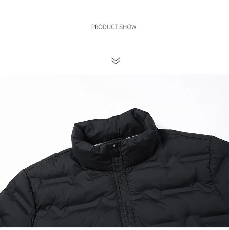 Pufferjacke für Herren, Graphen-Wärmejacke für den Winter, Outdoor-Winddichte Oberbekleidung, Lässige Gesteppte Jacke, Verdickte Stehkragen-Jacke – Detail 11