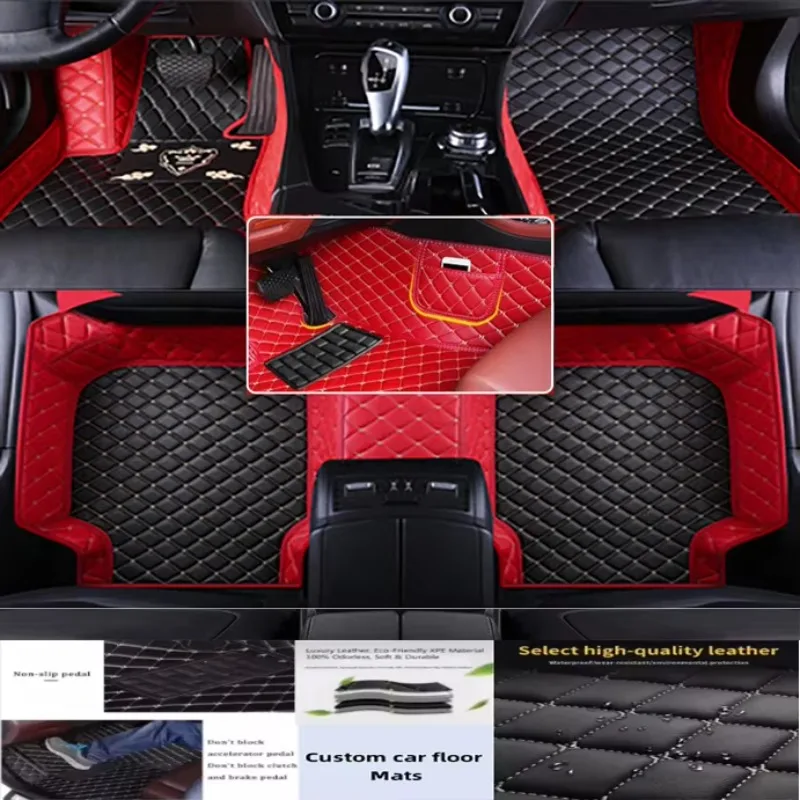 3D PU-leather Waterproof Custom Car Floor Mats For Dodge Avenger 2007-2014 Years Auto Carpets Foot Coche Accessorie Liners