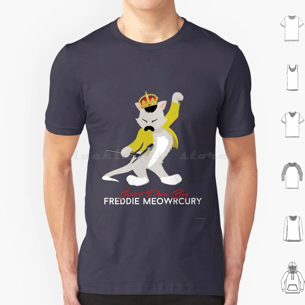 Футболка Freddie Meow из хлопка для мужчин и женщин с принтом Freddie Queen God Save The Queen Cat Kitty Meow Purr Purr Boy Funny Parody
