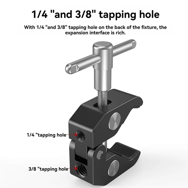 

Smallrig Clamp W/ 1/4 Inch And 3/8 Inch Thread And Power Articulating Magic Arm With 1/4 Inch Thread Screw For Monitor