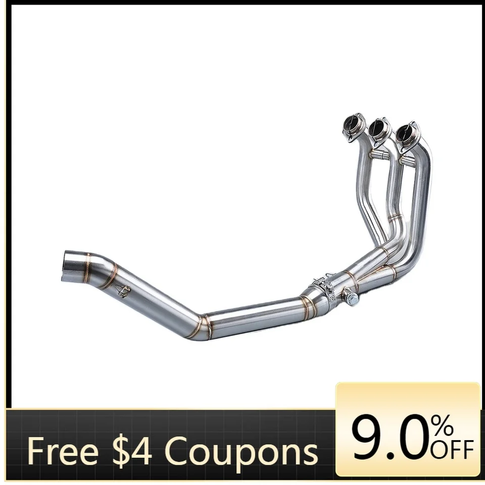 

STLF New 51mm Slip-On Stainless Steel Modified Motorcycle Exhaust System Lengthened Pipe for YAMA MT09 MT-09 FZ-09 Tracer 2014-2