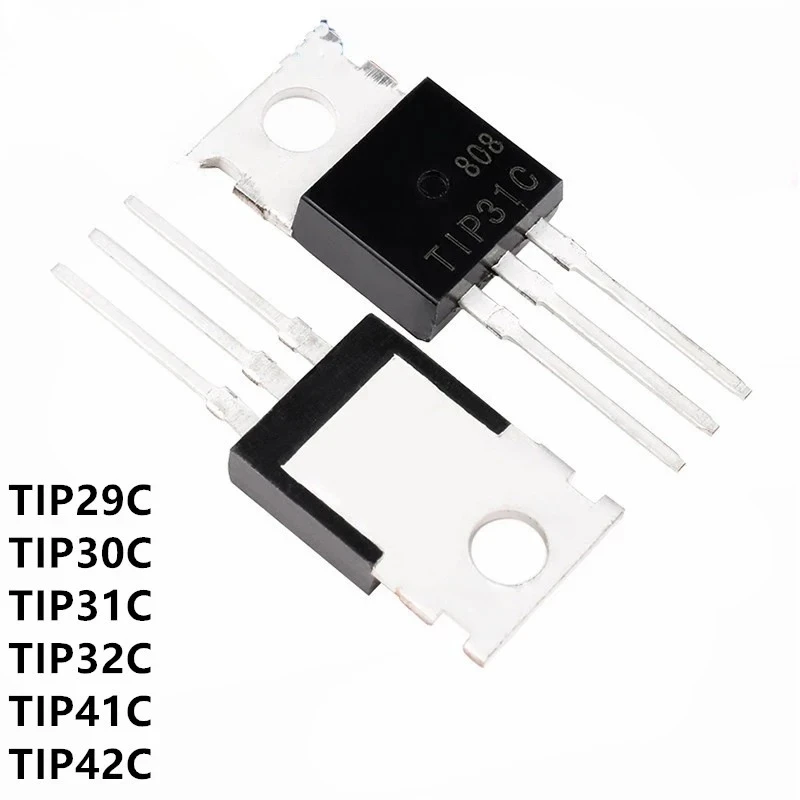 10PCS TIP31C TIP32C TIP41C TIP42C TIP31 TIP32 TIP41 TIP42 TIP29C TIP30C TIP29 TIP30 TO-220 Transistor