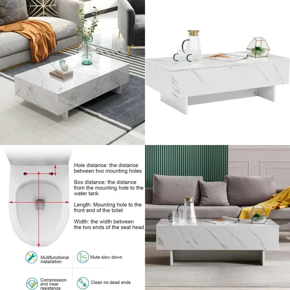 

Extended Wooden Toilet Lid with Integrated Potty Trainer, White, Soft Close Feature