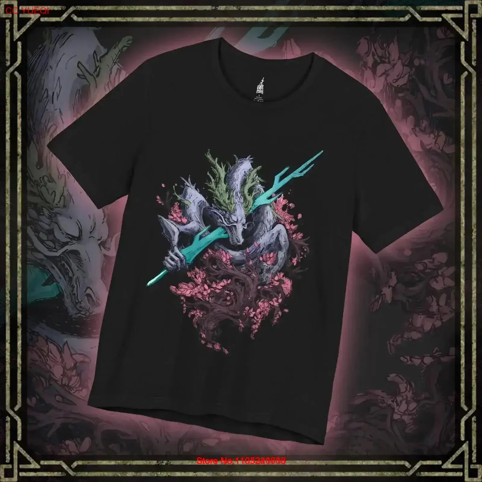 Drippy Souls Divine Dragon T Shirt vintage Washed Breathable Versatile Slightly Casual streetwear Comfortable designer clothes