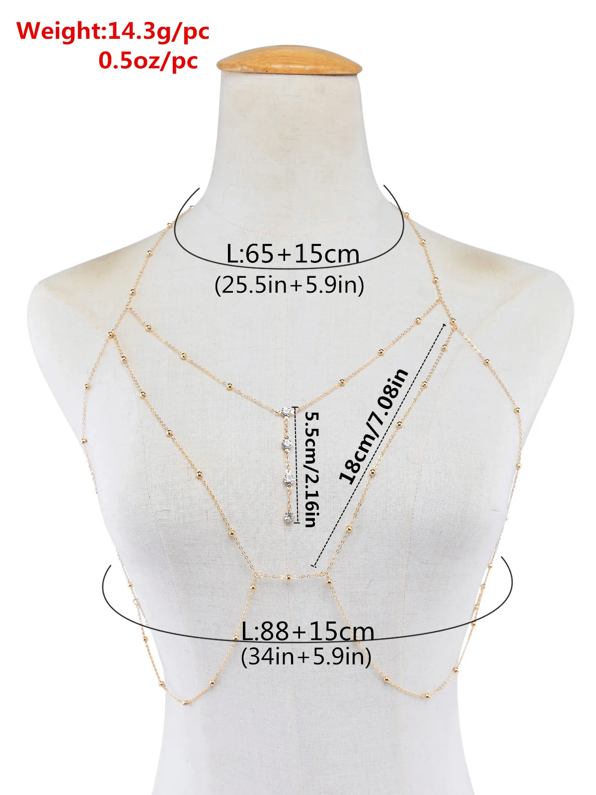 Rhinestones Tassel Body Chain Sexy Beach Gold Silver Color Wedding Accessories Bra Cross   Jewellery for Women erotic