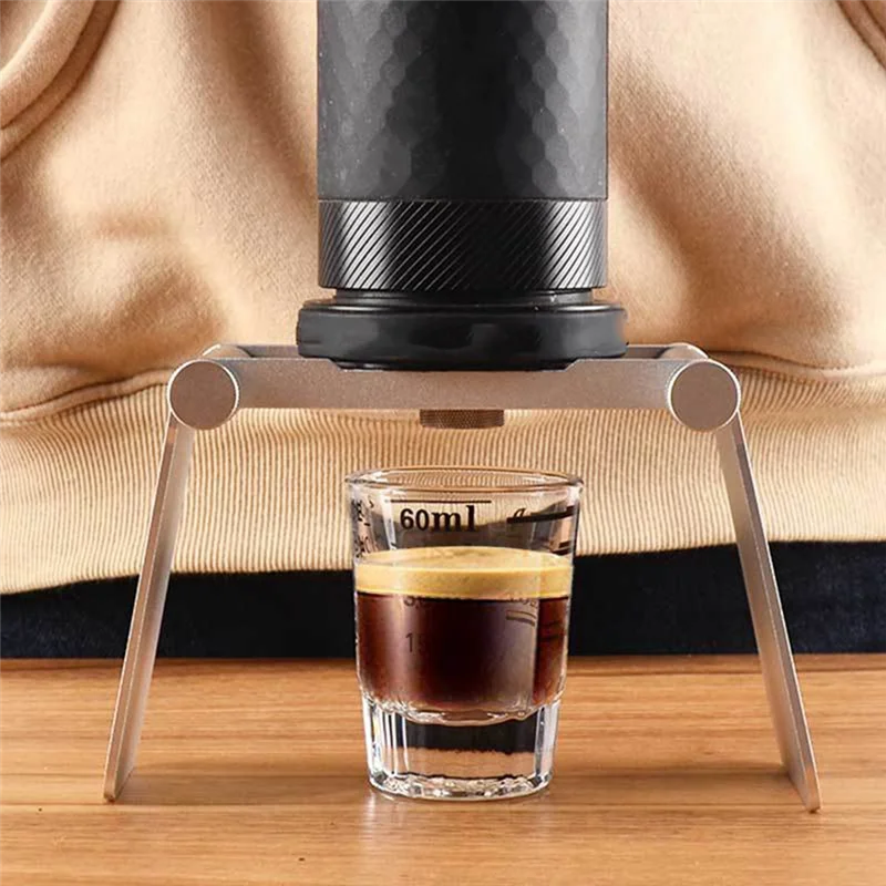 

ABAH-Portable Hand-Pressed Coffee Machine Stand Italian Mini Hand Filter Cup Foldable Stand Coffee Utensils