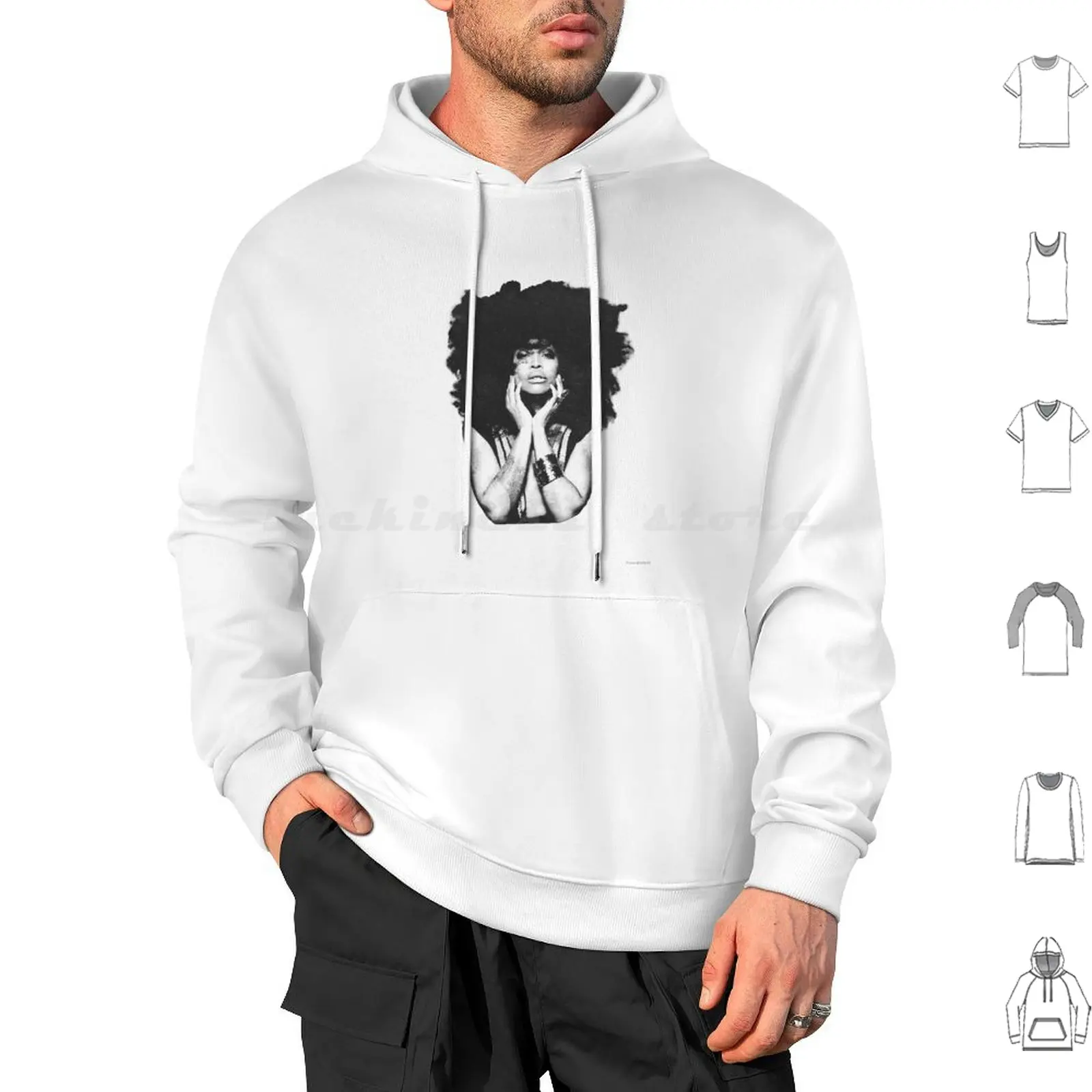 Erykah Badu Vintage Halftone Style Hoodies Long Sleeve Erykah Badu Erykah Badu Tour Quee Badu Eyrkah Erykah Badu Logo