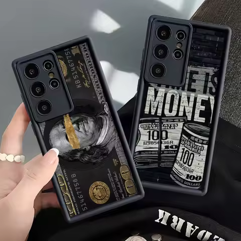 Funny Money Banknotes Phone Case for Samsung Galaxy S25 Ultra S24 S22 Plus S23Ultra S20 FE S21 ShockProof Cover Funda