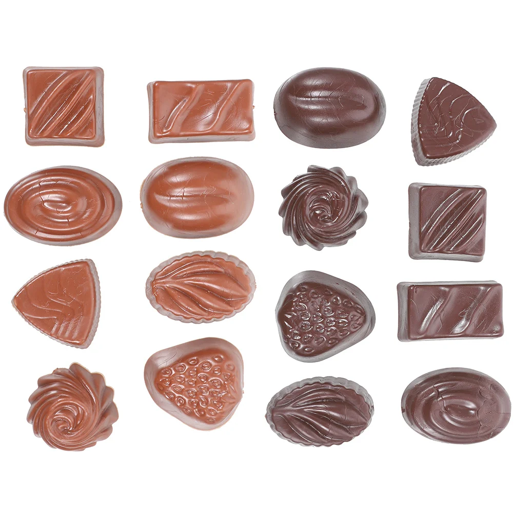 16 Pcs Chocolate Bar Maker Simulation Interesting Children Toy Model Fake Dessert Cake Toys