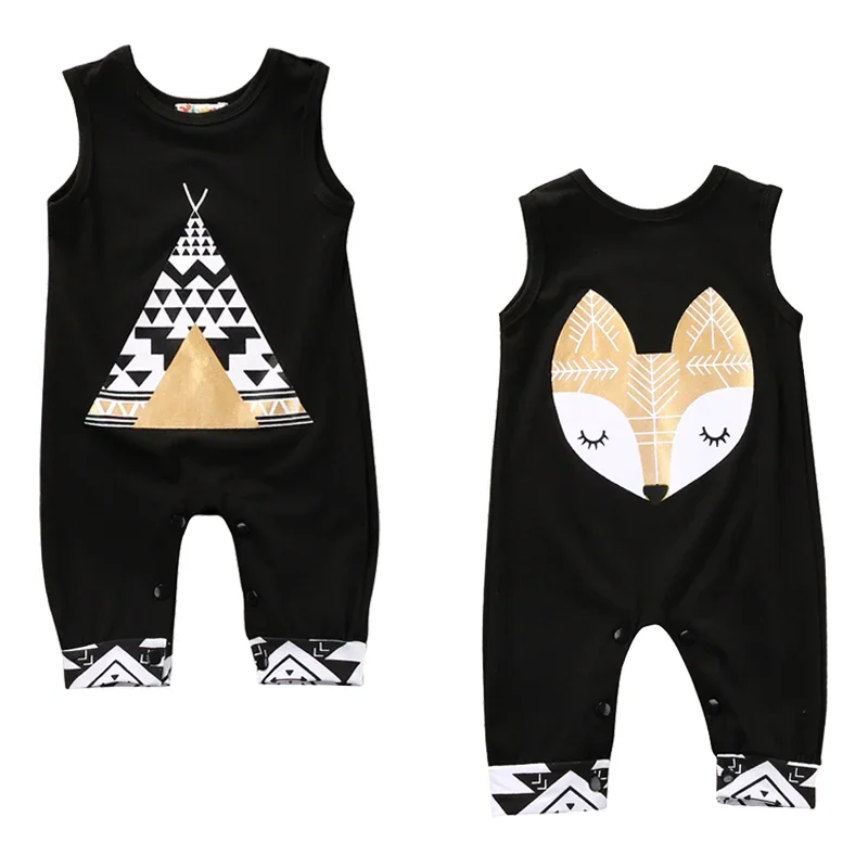 

Cute Tribal Print Baby Romper Sleeveless Outfit 0-24 Months