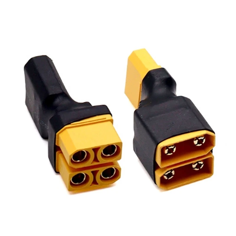 Q6PA XT90 Battery Series Coupler Adapter with Preassembled XT90 Format, ABS Housing, and to Two Wiring for Power Projects