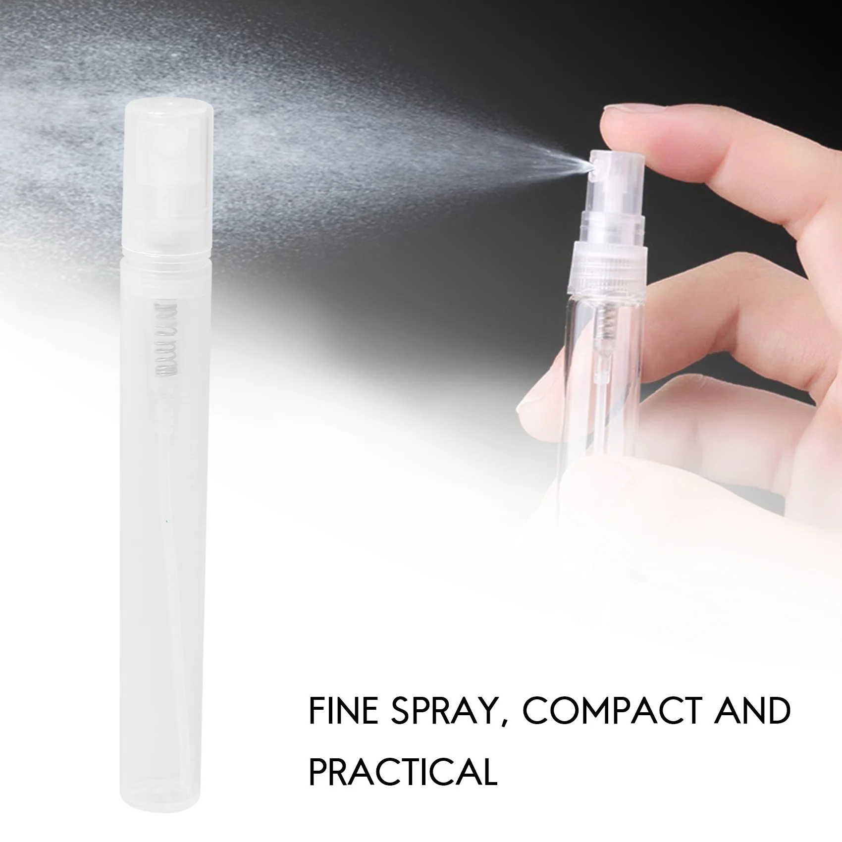 50Pcs / Lot 5Ml Empty Transparent Plastic Spray Bottle Makeup Perfume Atomizer Refillable Bottle