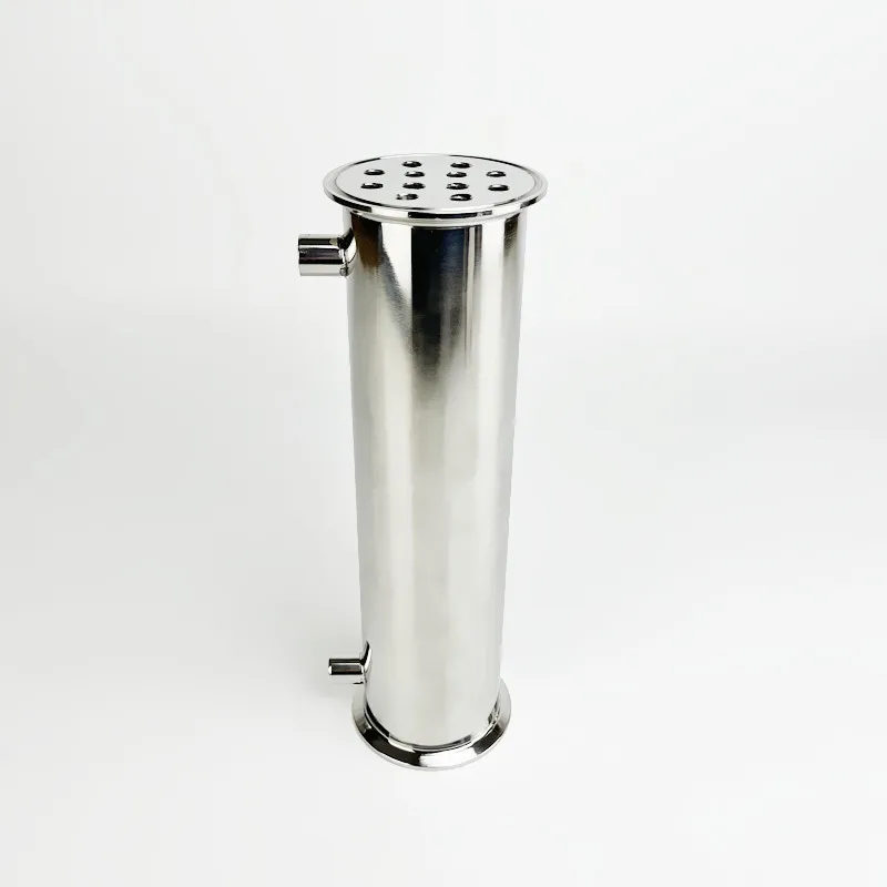 

3"(76mm)OD91mm Dephlegmator/Distillation Condenser With 1/4" Female Thred,12 Pipes Inside/ID 8mm,Lenght 200mm, Reflux, SS304