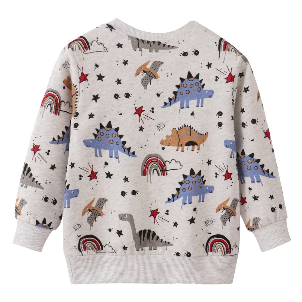 Autumn Boys Sweatshirt Kids Fashion Cartoon Round Neck Top Infant Casual T-shirt 2-7T Spring Europe and America Girls Clothes