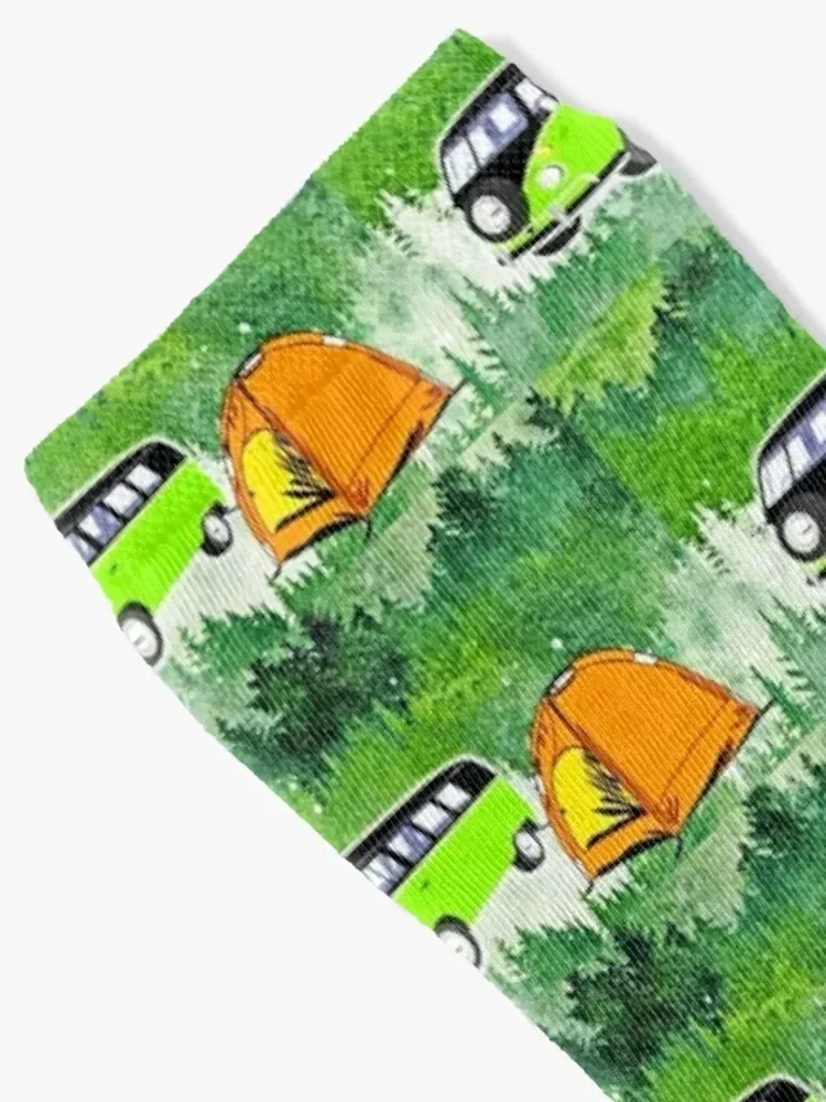 Camping Adventure Socks hiking valentine gift ideas Ladies Socks Men's