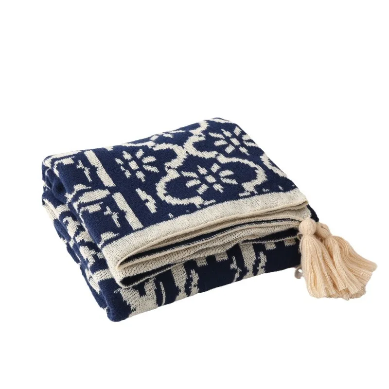 Luxury Nordic Knit Throw Blanket | Sofa Bed & Office Nap Cover | AC-Comfy Hotel & Home Decor | Insta-Worthy Cozy Knitted Blanket