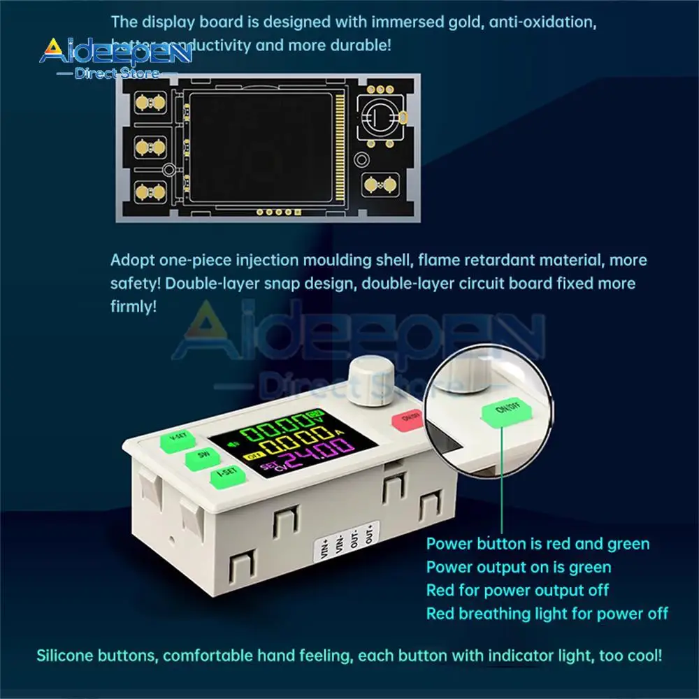 XY3607F DC Buck Boost Converter CNC Adjustable Regulated Laboratory Power Supply Constant Voltage Current Solar Charge Module