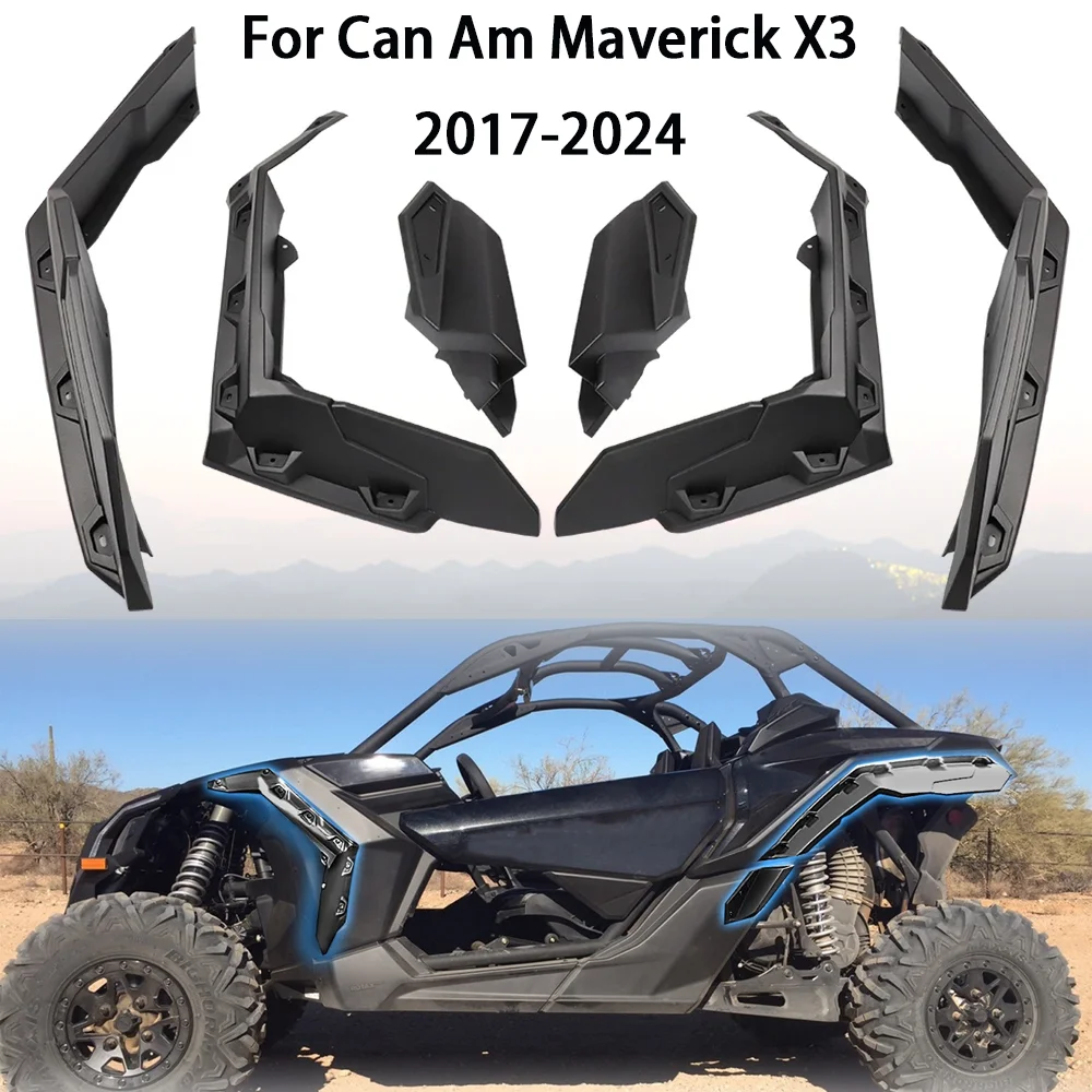 

Расширенные расширители крыльев для Can-Am Maverick X3 Turbo R 2017-2025 715002973 Внедорожный брызговик UTV для Can am Maverick X3