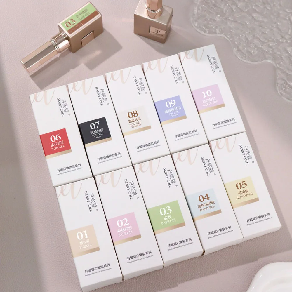 New Diamond No-Wipe Top Coat Gel Nail Polish Soak Off UV LED Polish Semi Permanent UV Gel Base Coat Russian Self-leveling Nude