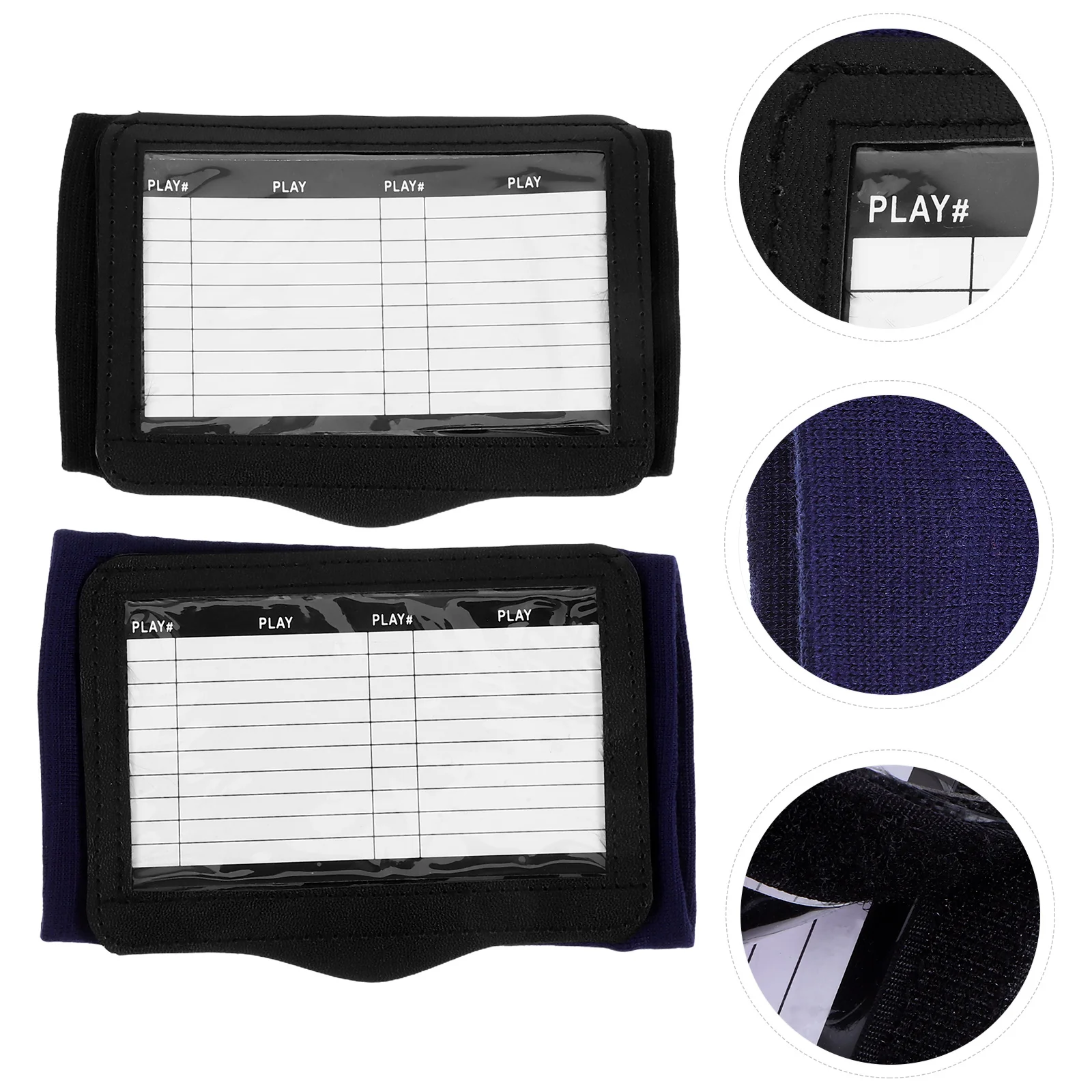 

2Pcs Tactical Wristband Football Playbook Wristband for Quarterback Training Equipment Softball Baseball Sports Gear Accessory