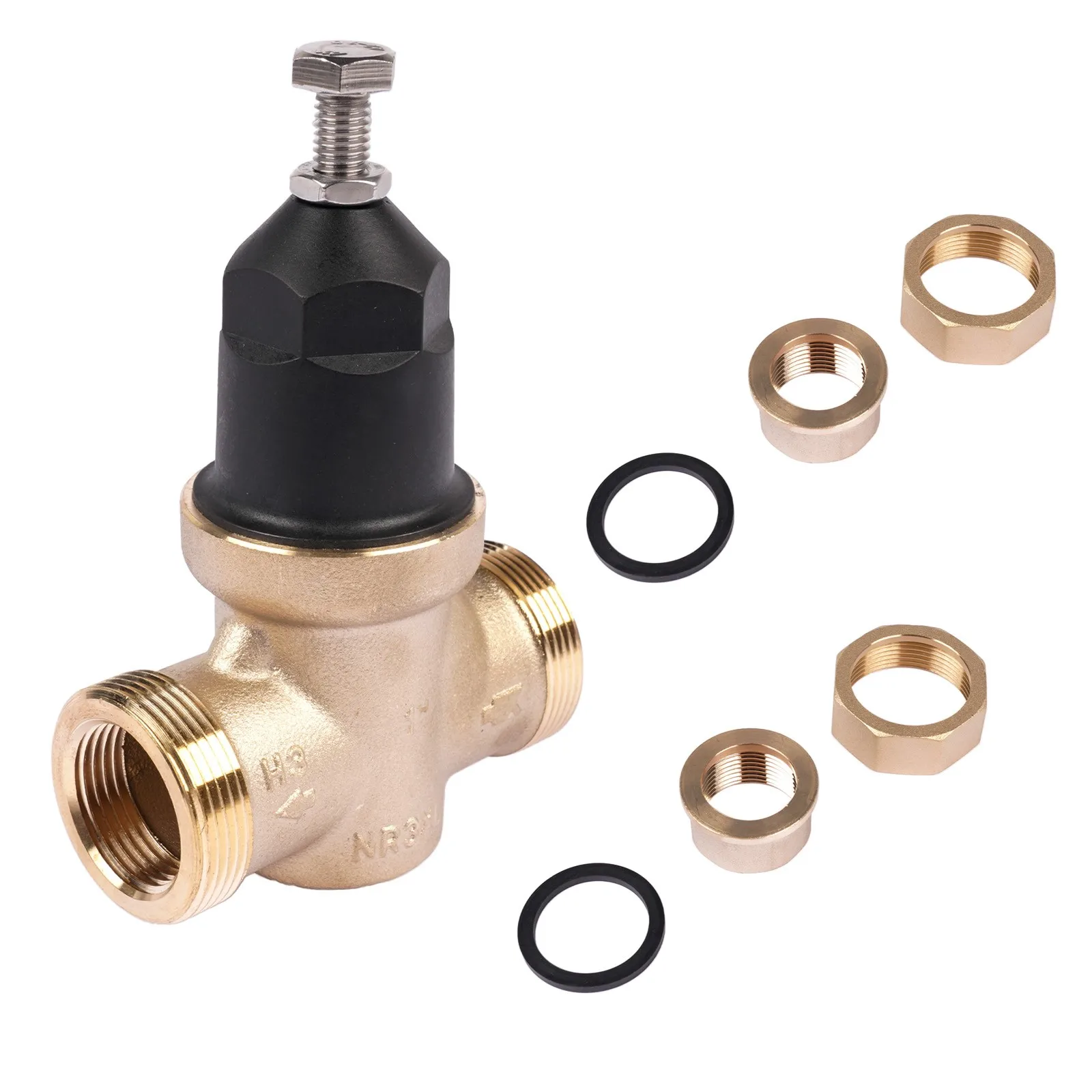 

AP02 1 Inch Pressure Reducing Valve Brass with 2x Connector 1NR3XLDU for Commercial