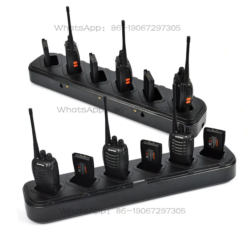 Battery Charger Six Way Rapid Charger for Radios UV-82 UV-5R BF-888S  Talkie Six-Way Chargers H777/H777 Plus