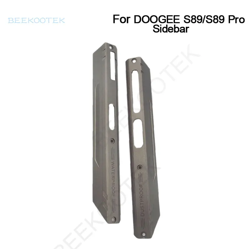 Original DOOGEE S89/S89 Pro Battery Cover Left and Right Decorative Parts Middle Metal Frame With Side Key For DOOGEE S89 Phone