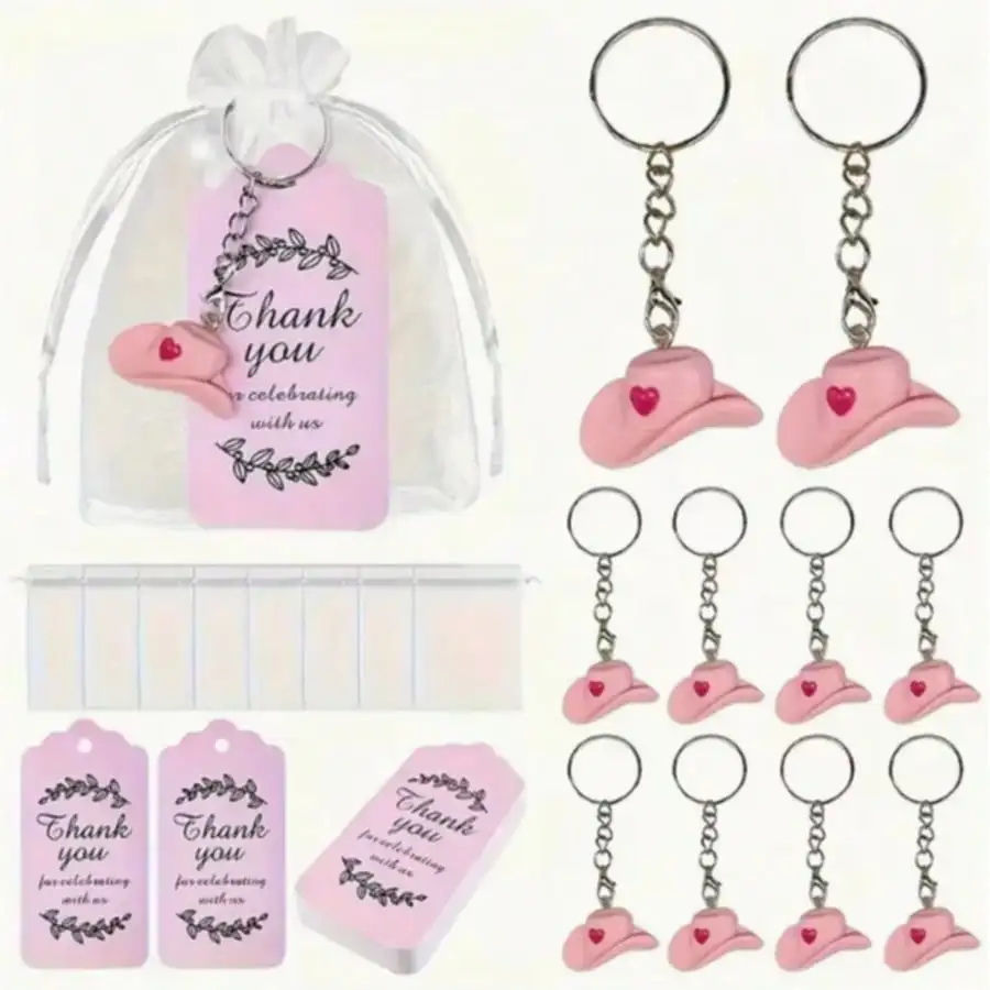 30-Piece Pearl Bow Keychain Party Gift Set – Exquisite Steel Keychain Decorations, Suitable for Bridesmaid Parties, Bridal Showe