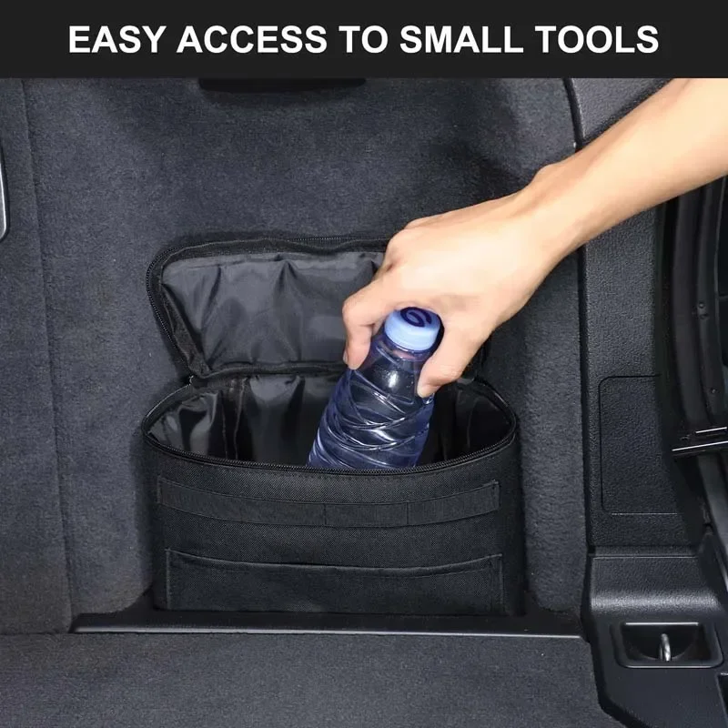 

Oxford Cloth Black For BMW X5 F15 2014-2018 Car trunk right tool storage bag sorting bag car interior modification accessories