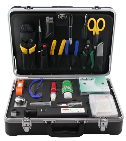 Anaerobic Field Quick Termination Kit Fiber Optic Tool Kit with SC & FC Connector Type for FTTH 4G Network