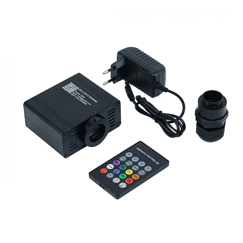 1X High Quality LED Fiber Optic Light APP Music Control 16W 32W RGBW LED Light Engine 6W Meteor LED Fiber Optic Engine 2 In1