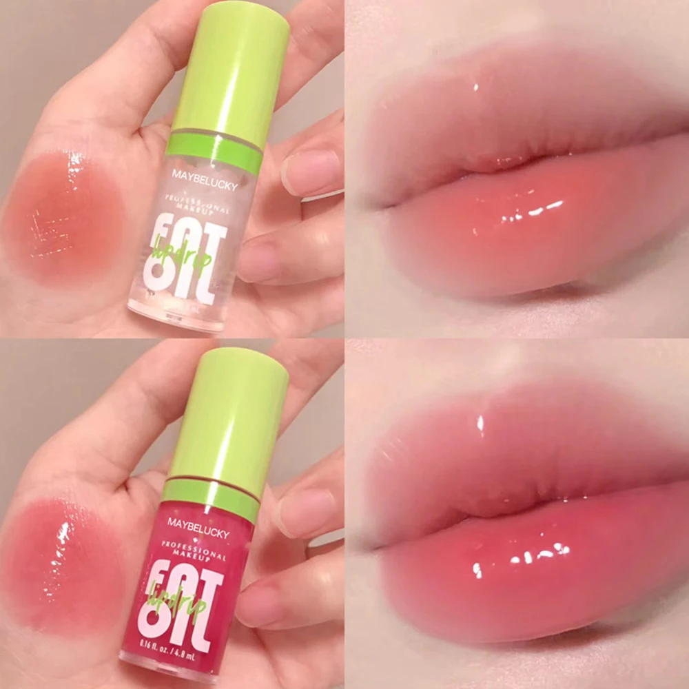 Brillo de aceite labial, maquillaje hidratante, no pegajoso, Sexy, brillo de agua, Primer tinte, bálsamo labial, cuidado, cosméticos