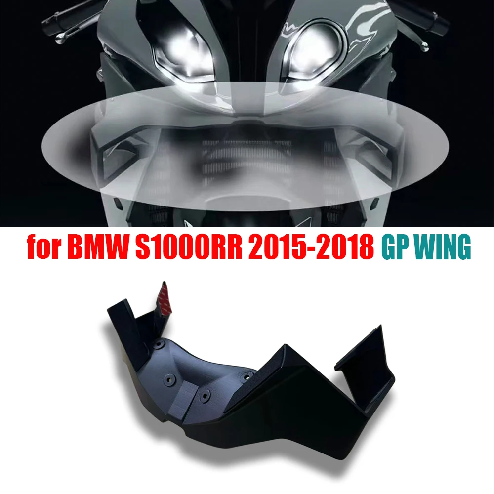 

For BMW S1000RR 2015-2018 2016 motorcycle GP WING DOWNFORCE NAKED FRONTAL SPOILERS Front spoiler Lower spoiler lower lip suite