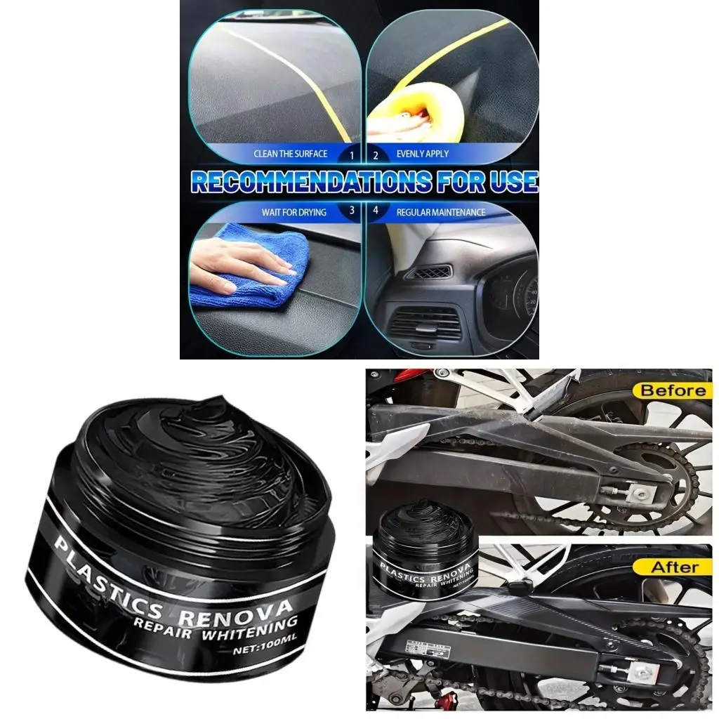 Plastic Restorer Easy To Use Long Lasting Refurbishment Coating Refurbish Paste