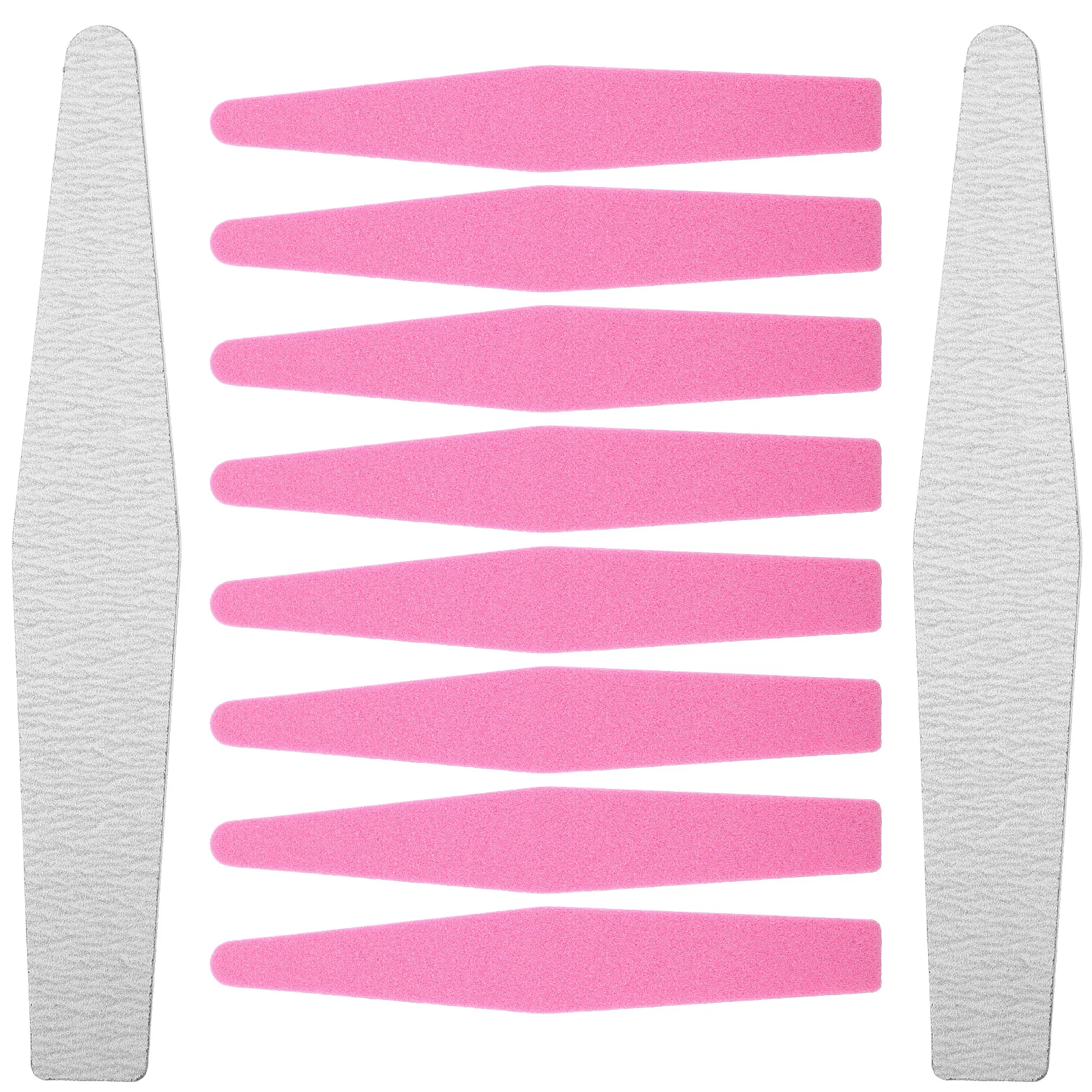 

10 Pcs Large Size Nail Sand Strips Tools Finger Files for Men Sponge Double-sided Polishing Buffer